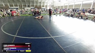 126 lbs Round 3 (8 Team) - Coen Roberts, Idaho vs Mason Comegys, Maryland