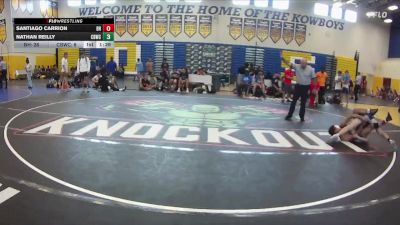 120 lbs Round 2 (8 Team) - Santiago Carrion, Black Hive vs Nathan Reilly, Cocoa Beach WC