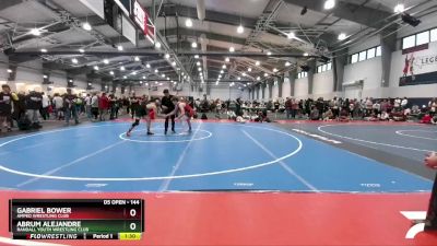 144 lbs Champ. Round 2 - Gabriel Bower, Amped Wrestling Club vs Abrum Alejandre, Randall Youth Wrestling Club