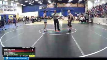 170 lbs Champ. Round 2 - Sam Holman, North Port High School vs Omer Barak, CFWA @ LHP