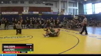 189 lbs Semifinals (4 Team) - Noah Corwin, Wantagh Sr High vs Julian Perez, Brentwood High Sch