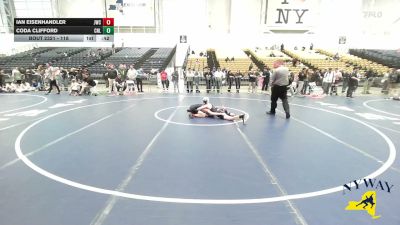 118 lbs Cons. Round 7 - Coda Clifford, Club Not Listed vs Ian Eisenhandler, Journeymen Wrestling Club