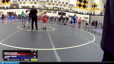 90 lbs Round 1 - Emma Allison, Highland Wrestling Club vs Averie Oakes, Indiana