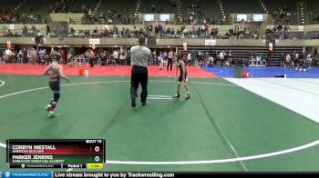 50 lbs Round 4 - Parker Jenkins, Sarbacker Wrestling Academy vs Corbyn Westall, American Outlaws