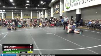 170 lbs Round 2 (6 Team) - Breanna Peach, Doomsday vs Hailey Romero, Missouri Gold