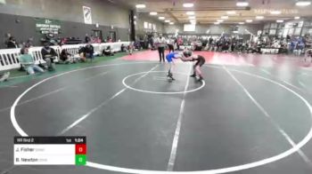 120 lbs Rr Rnd 2 - Jackson Fisher, Sandhills Valley Youth Wrestling vs Brice Newton, Chaparral WC