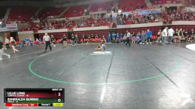 114 lbs 2nd Wrestleback And Semi-finals (16 Team) - Lillie Long, Lubbock Cooper vs Esmeralda Quirino, Frisco