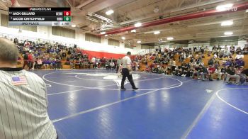 157 lbs 3rd Place - Jack Gillard, Keene vs Jacob Critchfield, Hollis Brookline