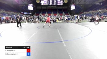 220 lbs Cons 8 #2 - Samuel Winkels, Minnesota vs Garett Kawczynski, Wisconsin