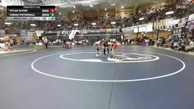 157 lbs Quarterfinal - Josiah Pattangall, Oberlin-Decatur Community Hs vs Dylan Slifer, Frankfort Hs