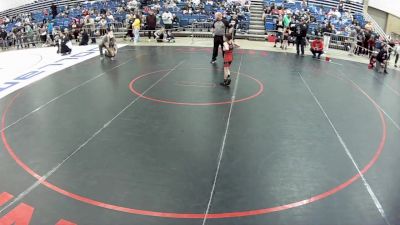 8U Boys - 49 lbs Cons. Round 2 - Mason Banker, New York vs Xavier Almaguer, Victory Wrestling-Central WA