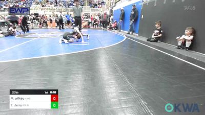 52 lbs Consi Of 8 #2 - Maverick Wilkey, Haysville Wrestling Club vs Emmett Jerry, Rough Riders