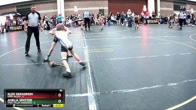 65 lbs Finals (2 Team) - Alex Gerasimov, Steel Valley vs Amelia Spatzer, Steel Valley Renegades