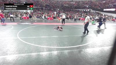 54 lbs Cons. Round 2 - Porter Njos, Big Foot Wrestling Club vs Sawyer Klein, Mishicot