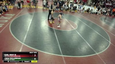 59 lbs Quarterfinal - Crew Bullerman, Legends Of Gold vs Earl Gray Iii, Wayzata Youth Wrestling