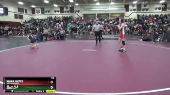 115 lbs Cons. Round 3 - Ella Als, Mason City vs Kiara Gates, Williamsburg