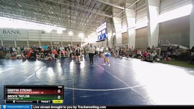 149 lbs Semis & Wb (16 Team) - Griffin Strong, Sanderson Wrestling Academy vs Brock Taylor, Utah Black