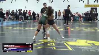 136 lbs Cons. Round 3 - Mallory Chunat, Hiram College vs Sharon Leon, Northern Michigan University