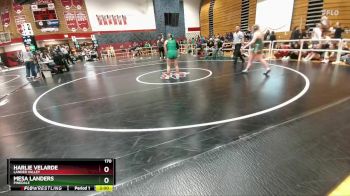 170 lbs Champ. Round 2 - Mesa Landers, Pinedale vs Harlie Velarde, Lander Valley