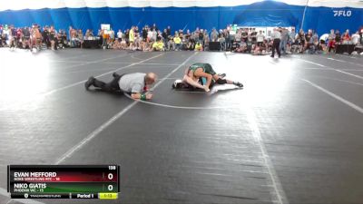 138 lbs Round 4 (8 Team) - Evan Mefford, Noke Wrestling RTC vs Niko Giatis, Phoenix WC