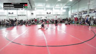 E-118 lbs 7th Place - Jackson Webb, IN vs Branlun Simon, MI