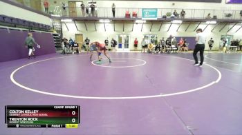 132 lbs Champ. Round 1 - Trenton Rock, MoWest Wrestling vs Colton Kelley, Kearney Catholic High School