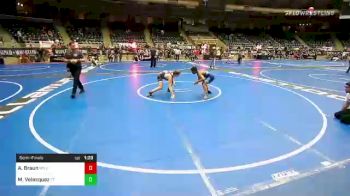 125 lbs Semifinal - Alex Braun, MN Elite vs Miles Velasquez, Team Tulsa Wrestling Club