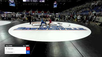 106 lbs Quarters - Caden Correll, IL vs Elias Briones, CA