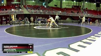 110 lbs Round 7 (8 Team) - Addisyn Gates, Grand Island Girls vs Alexis Haeusler, Manhattan HS