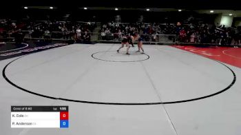 115 lbs Consi Of 8 #2 - Kira Cole, OH vs Presley Anderson, CA