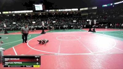 60 lbs Quarterfinal - Tristian Peppers, OHCA vs Reed Nicholas, CRT2