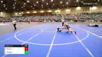 152 lbs Round Of 16 - Keagan Boyce, Desert Hills vs Justin Ortega, Delta Wrestling