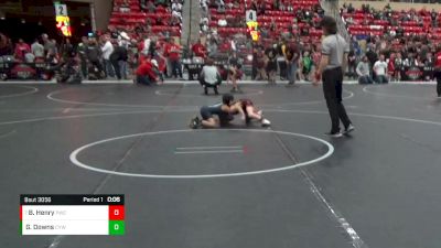 49 lbs Quarterfinal - Boidyn Henry, Paola Wrestling Club vs Gabe Downs, CYWC