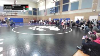 110lbs Champ. Round 1 - Ki`lea Durham, Prairie (Girls) vs Liza Lasley, R. A. Long (Girls)