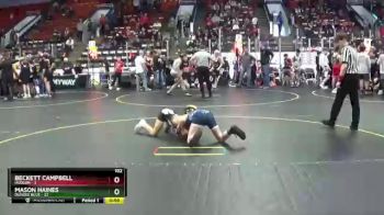 102 lbs Finals (8 Team) - Mason Haines, Dundee Blue vs Beckett Campbell, Hudson