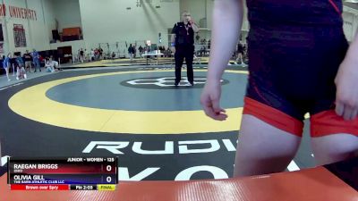 125 lbs Semifinal - Raegan Briggs, Ohio vs Olivia Gill, The Barn Athletic Club LLC