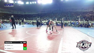 130 lbs Round Of 16 - Anthony Drain, Mustang Bronco Wrestling Club vs Maverick Totten, Cowboy Wrestling Club