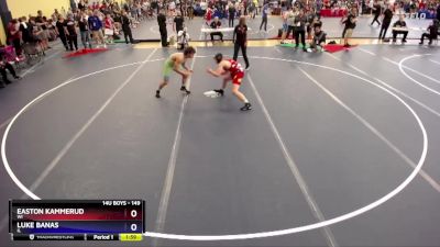 149 lbs Semifinal - Easton Kammerud, WI vs Luke Banas, IL