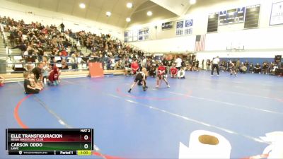 45 lbs Quarterfinal - Elle Transfiguracion, Reign Wrestling Club vs Carson Oddo, LAWC