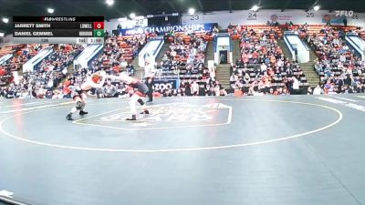 126 lbs Semifinals (8 Team) - Jarrett Smith, Lowell vs Daniel Gemmel, New Boston Huron