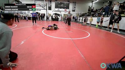 49 lbs Rr Rnd 1 - Jonah Raasch, Black Fox Wrestling Club vs Kainen Hunter, Vian Wrestling Club
