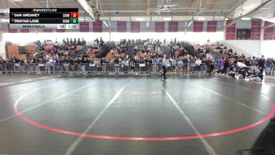 144 lbs Semifinal - Dan Greaney, Leominster vs Tristan Lane, Shawsheen