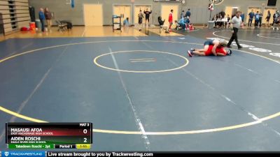 171 lbs Champ. Round 1 - Aiden Roschi, Eagle River High School vs Masausi Afoa, East Anchorage High School