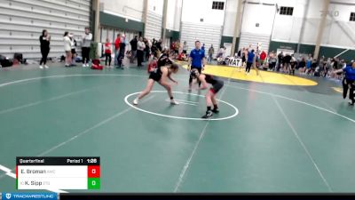 125-134 lbs Quarterfinal - Kayden Sipp, 2TG vs Emma Broman, Aurora Wrestling Club