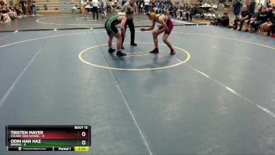 152 lbs Round 4: 10:30am Sat. - Tristen Mayer, Colony High School vs Odin Han Haz, Dimond