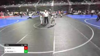 87 lbs Rr Rnd 1 - Kye Carter, Powell WC vs Adriano Mendoza, Natron Colts