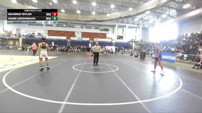 160 lbs Round 2 (3 Team) - Maximus Taylor, Webster Schroeder High Sch vs Samir Aboshreakh, West Genesee Sr HS