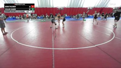 150 lbs Champ Round 1 (16 Team) - Collin Hamm, Weyauwega-Fremont vs John Palmer, Glenbrook South
