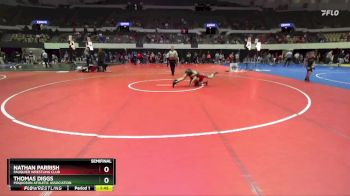 National 3-5 76 Semifinal - Thomas Diggs, Poquoson Athletic Association vs Nathan Parrish, Fauquier Wrestling Club