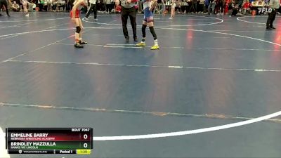 73 lbs Round 2 - Emmeline Barry, Nebraska Wrestling Academy vs Brindley Mazzulla, Hawks WC Lincoln